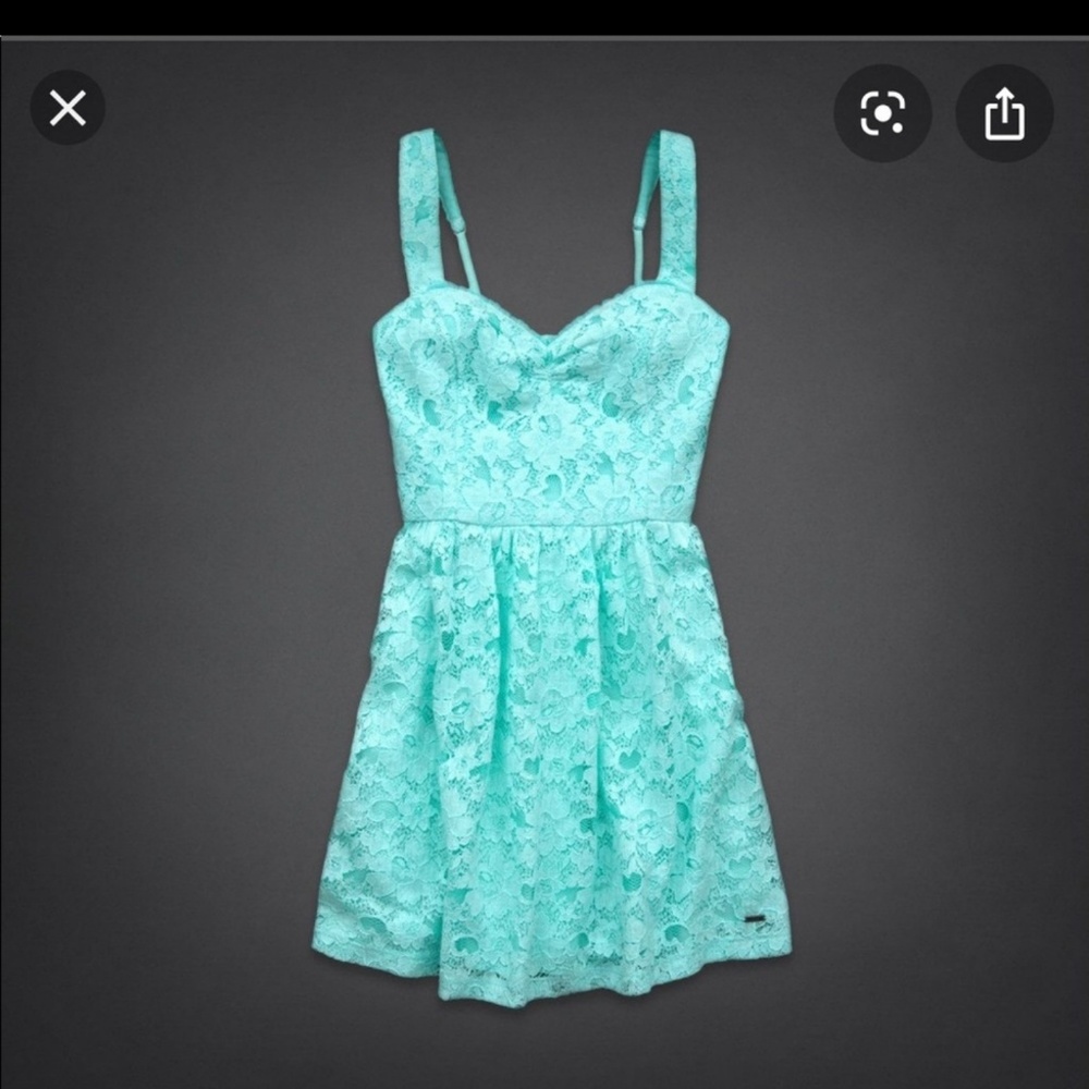 Hollister aqua lace dress *like new*